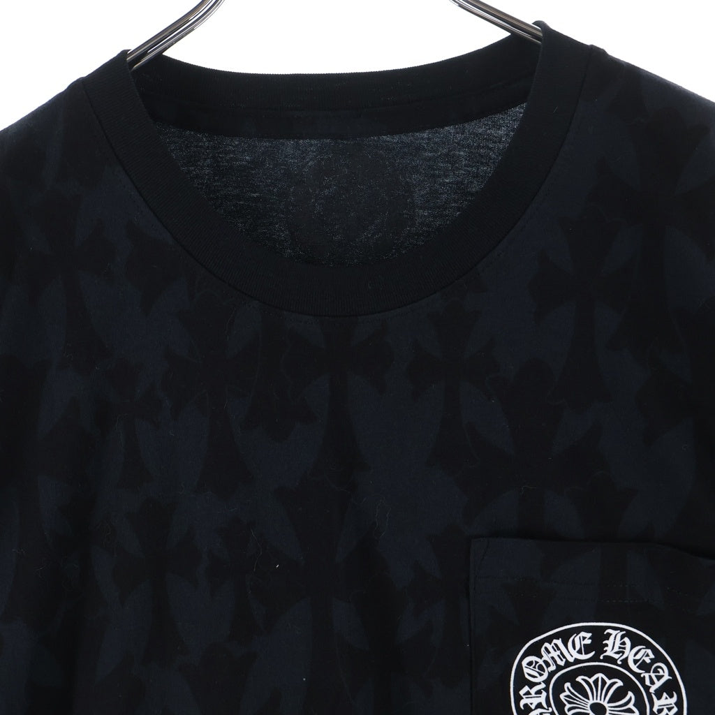 CHROME HEARTS(クロムハーツ) Graveyard Cemetery Cross S/S Tee グレイブヤードセメタリークロス半袖Tシャツ ブラック