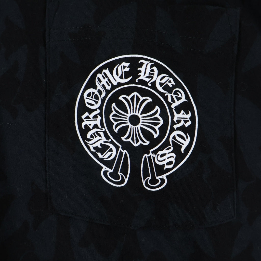 CHROME HEARTS(クロムハーツ) Graveyard Cemetery Cross S/S Tee グレイブヤードセメタリークロス半袖Tシャツ ブラック