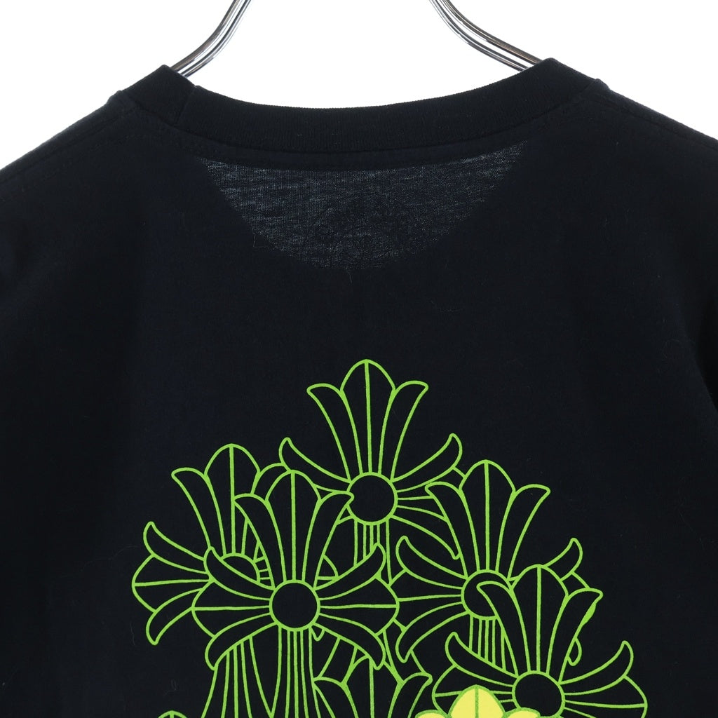 CHROME HEARTS(クロムハーツ) Back Cemetery CH S/S バックセメタリークロス プリント クルーネック 半袖Tシャツ カットソー ブラック