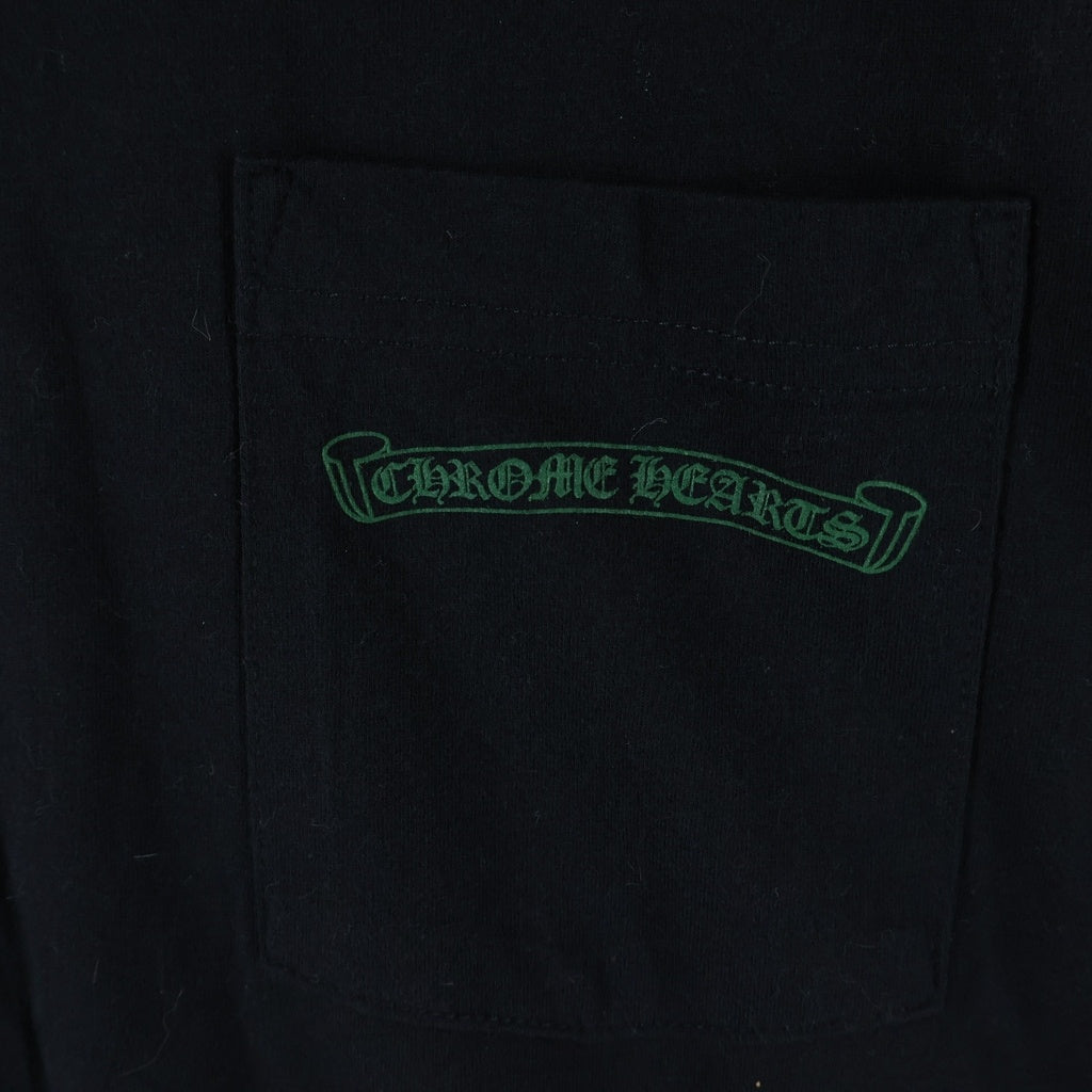 CHROME HEARTS(クロムハーツ) Back Cemetery CH S/S バックセメタリークロス プリント クルーネック 半袖Tシャツ カットソー ブラック