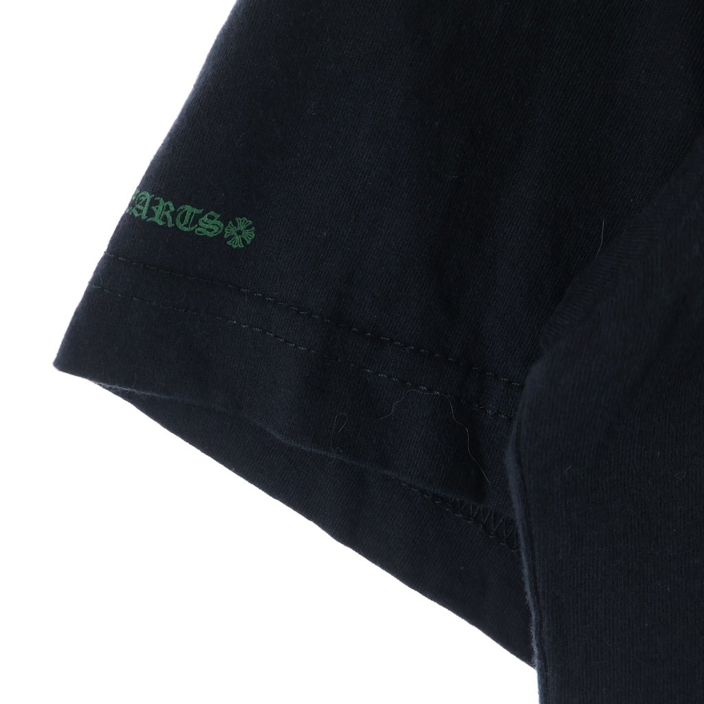 CHROME HEARTS(クロムハーツ) Back Cemetery CH S/S バックセメタリークロス プリント クルーネック 半袖Tシャツ カットソー ブラック