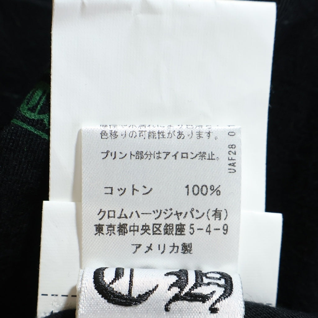 CHROME HEARTS(クロムハーツ) Back Cemetery CH S/S バックセメタリークロス プリント クルーネック 半袖Tシャツ カットソー ブラック