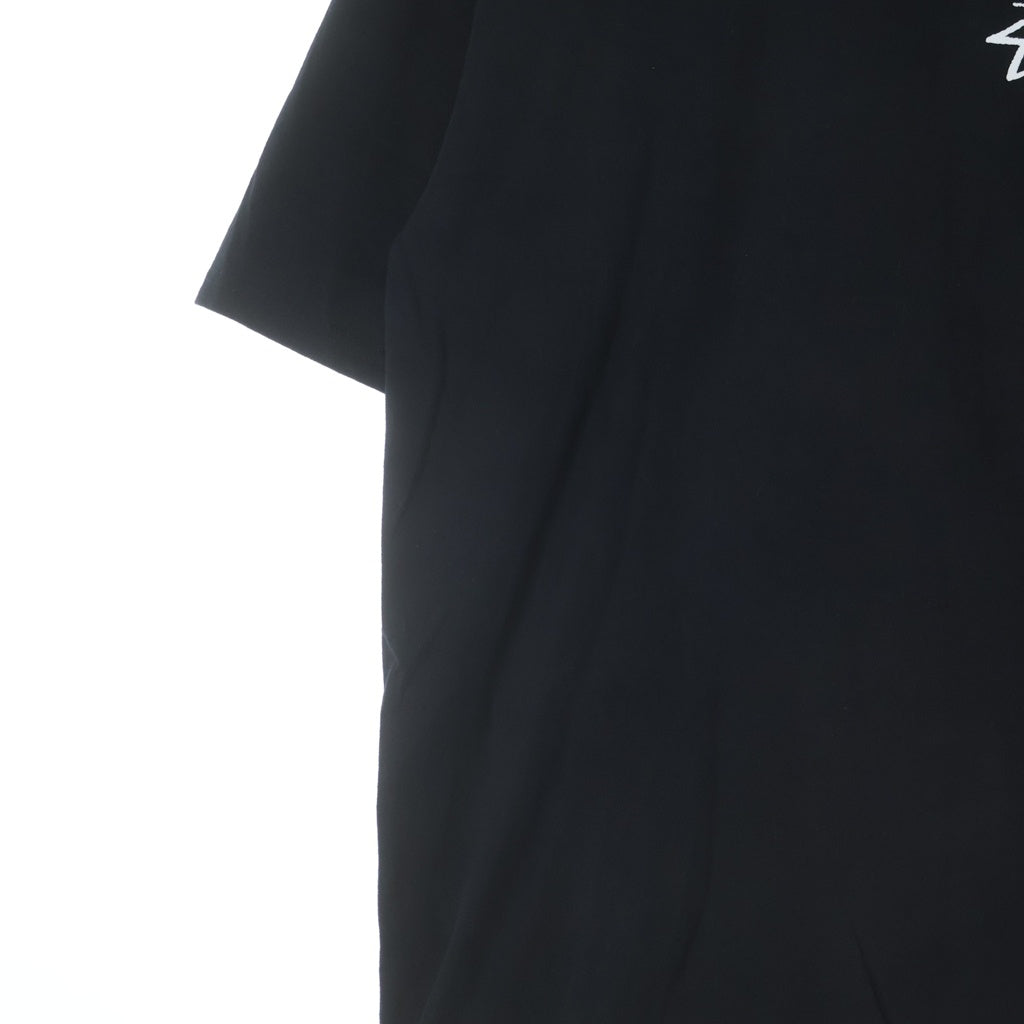 STUSSY(ステューシー) Shanghai Limited ストックロゴ 上海限定 ロゴプリント クルーネック半袖Tシャツ カットソー ブラック