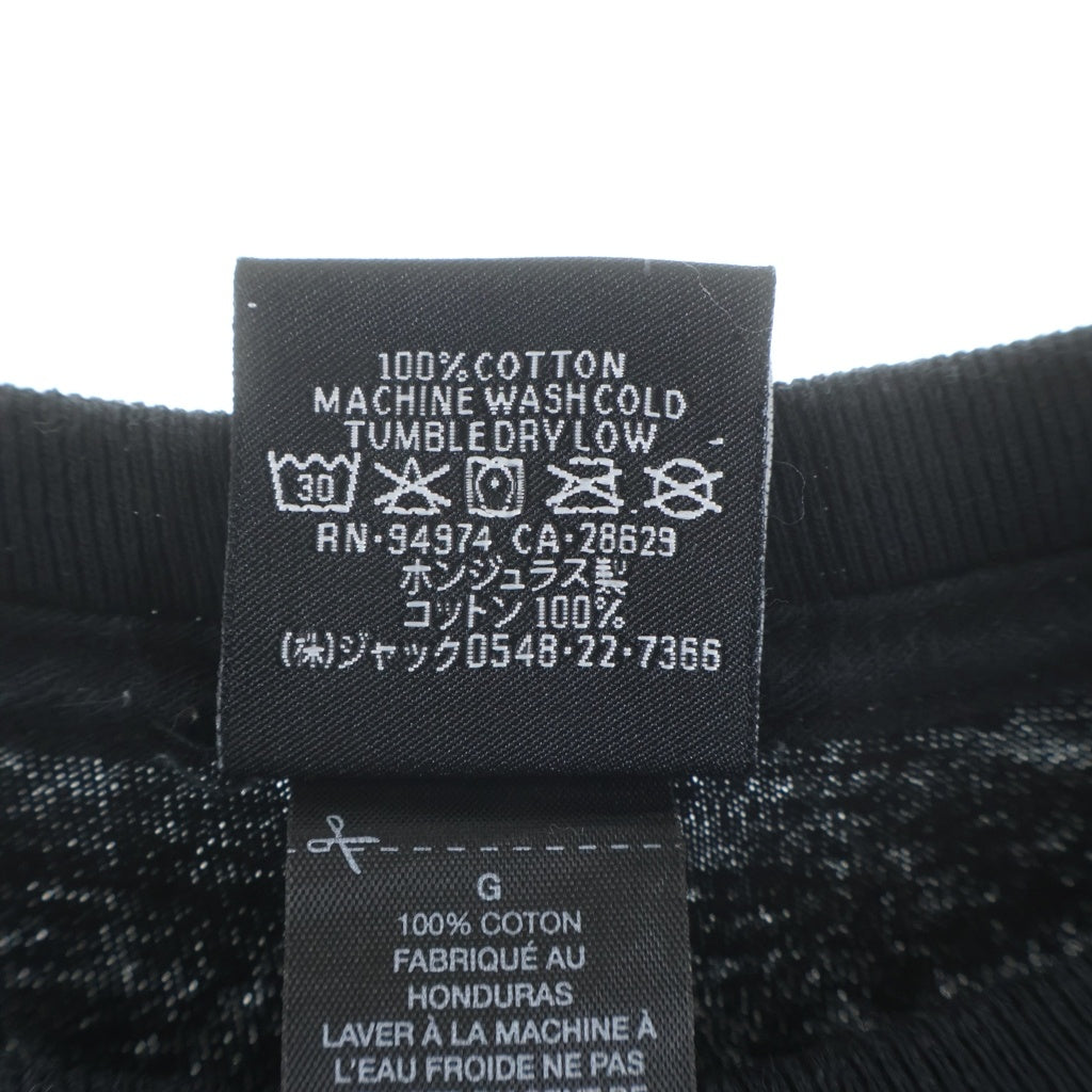 STUSSY(ステューシー) Seoul Limited ストックロゴ ソウル限定 ロゴプリント クルーネック半袖Tシャツ カットソー ブラック