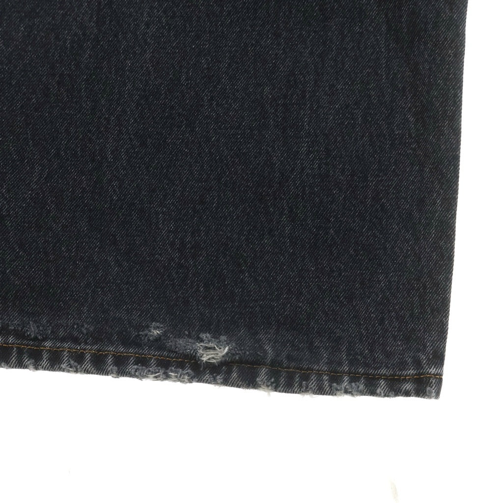DIESEL(ディーゼル) Relaxed Jeans D-Rise リラックス Dライズ ダメージ加工 ウォッシュド ワイドデニム パンツ ジーンズ ブラック