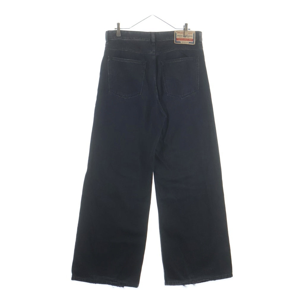 DIESEL(ディーゼル) Relaxed Jeans D-Rise リラックス Dライズ フェード加工 ウォッシュド ワイドデニム パンツ ジーンズ ブラック