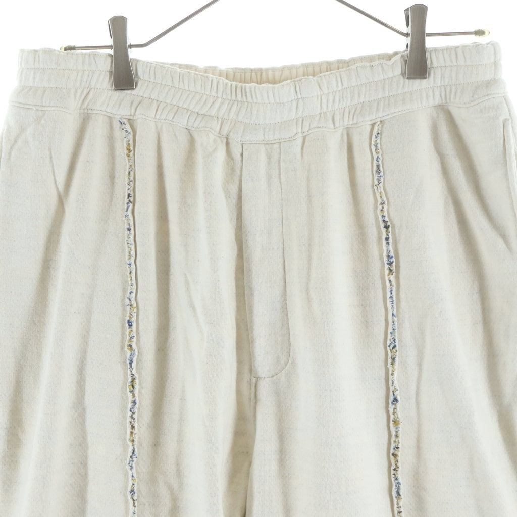 NO BRAND(ノーブランド) TUITACI(ツィタシ) 25SS 裏地メランジ ニットパンツ アイボリー T25SS-C08