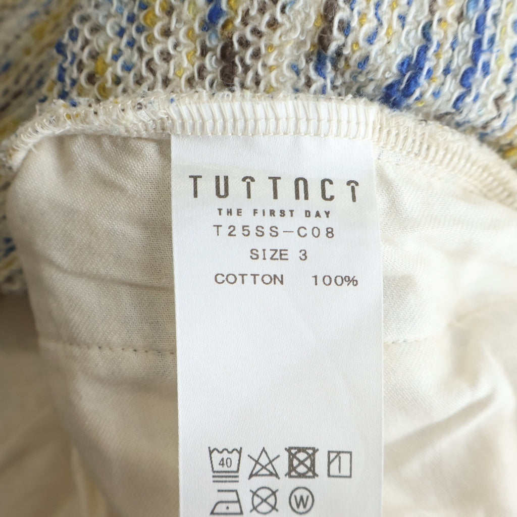 NO BRAND(ノーブランド) TUITACI(ツィタシ) 25SS 裏地メランジ ニットパンツ アイボリー T25SS-C08
