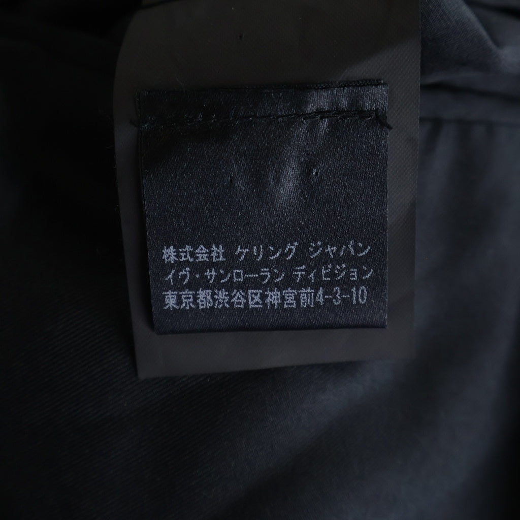 SAINT LAURENT PARIS(サンローランパリ) 15SS エディ期 2B ウール セットアップ スーツ ブラック 398834 YYL09
