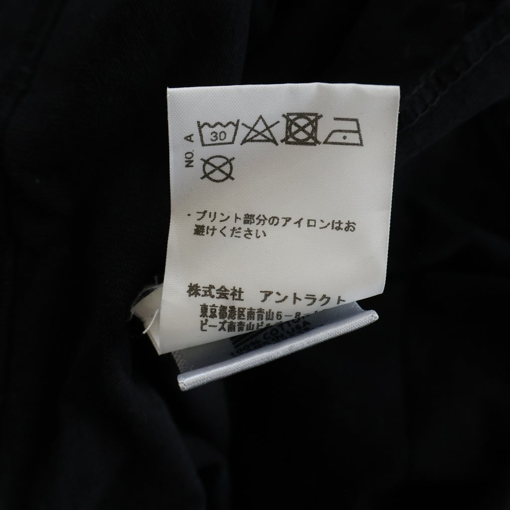 DENIM TEARS(デニムティアーズ) Black Mary - Saint Tee ブラック マリア フロントプリント クルーネック 半袖Tシャツ カットソー ブラック DT-A21-0000-004