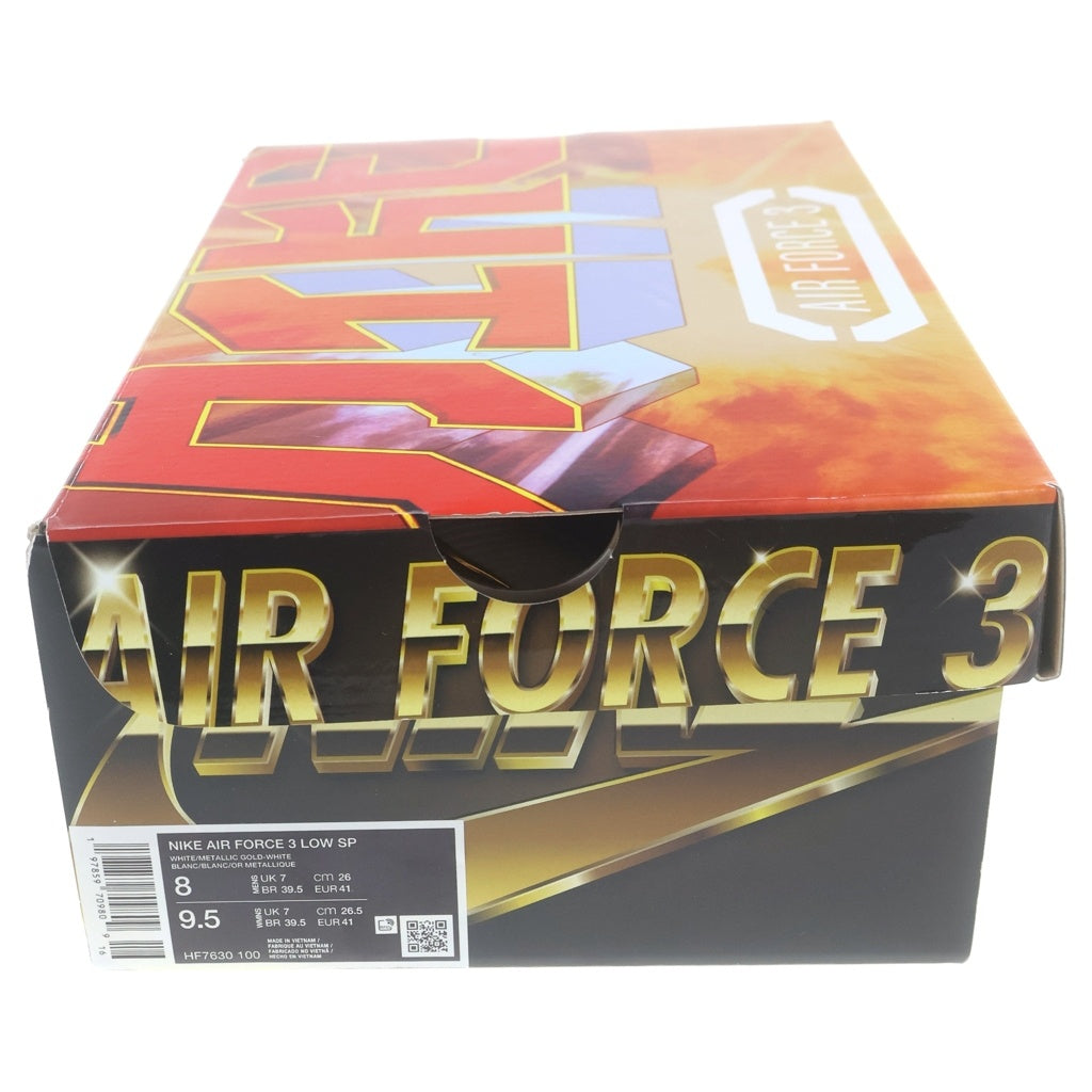 NIKE(ナイキ) ×NIGO AIR FORCE 3 LOW SP 二ゴー エアフォース3 ローカットスニーカー ホワイト/ゴールド US8/26cm HF7630-100