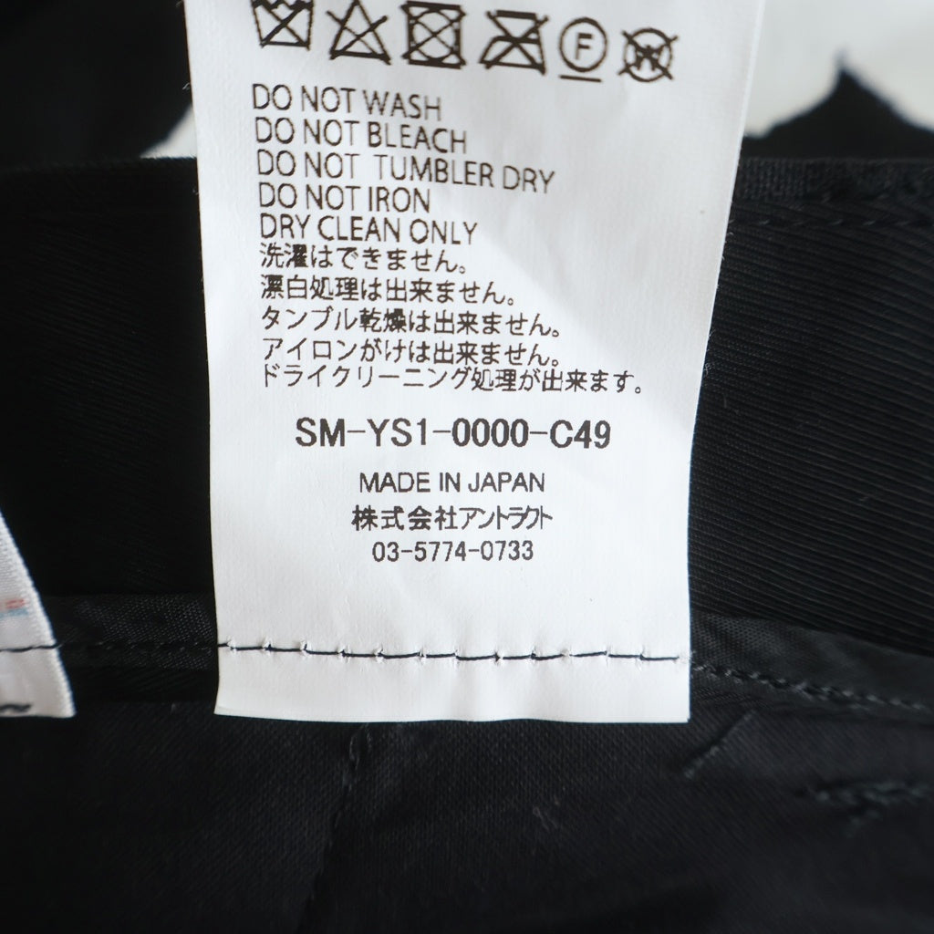 SAINT MICHAEL(セントマイケル) 24AW × DENIM TEARS DT_SLACKS/CT WRTH デニムティアーズ フラワー スラックスパンツ ブラック SM-YS1-0000-C49