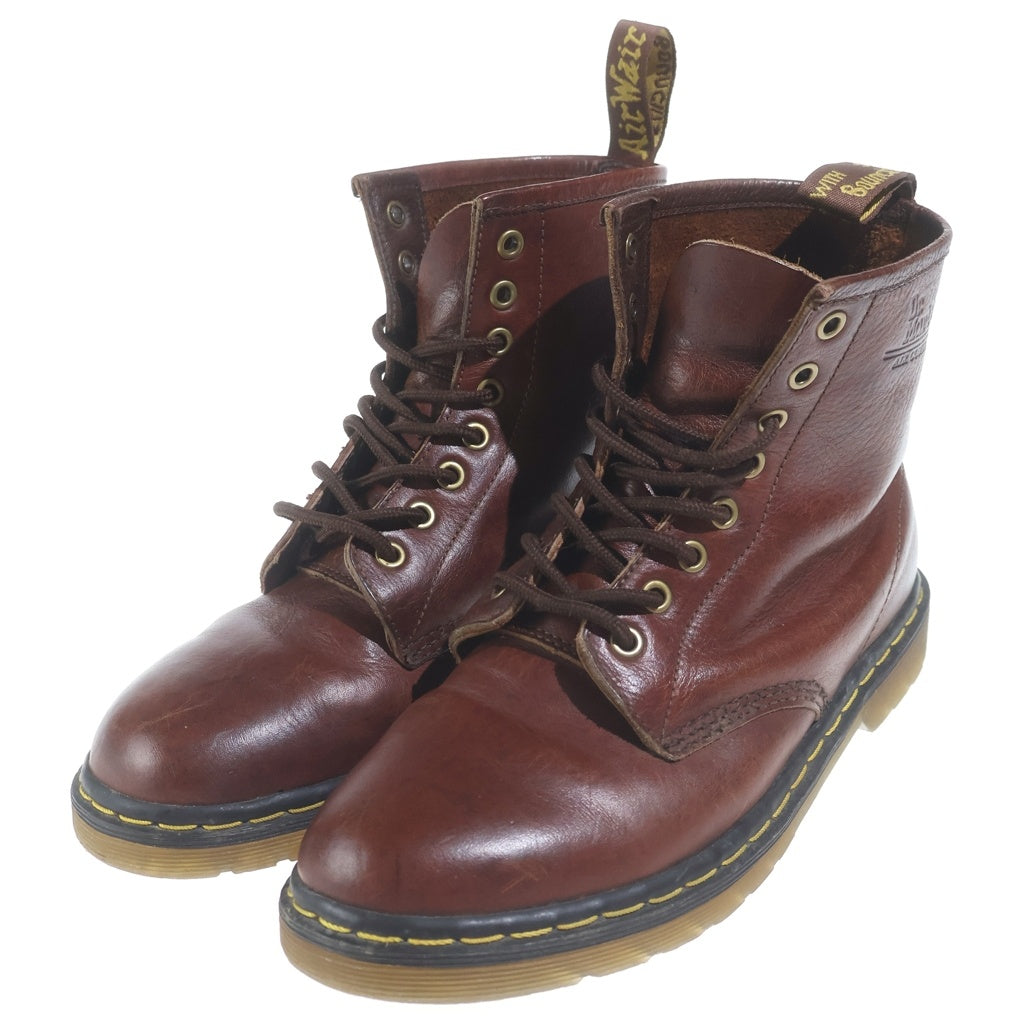 Dr.Martens(ドクターマーチン) 1460 LL 8 EYE BOOTS レースレス 8ホール サイドジップ レザーブーツ レッド