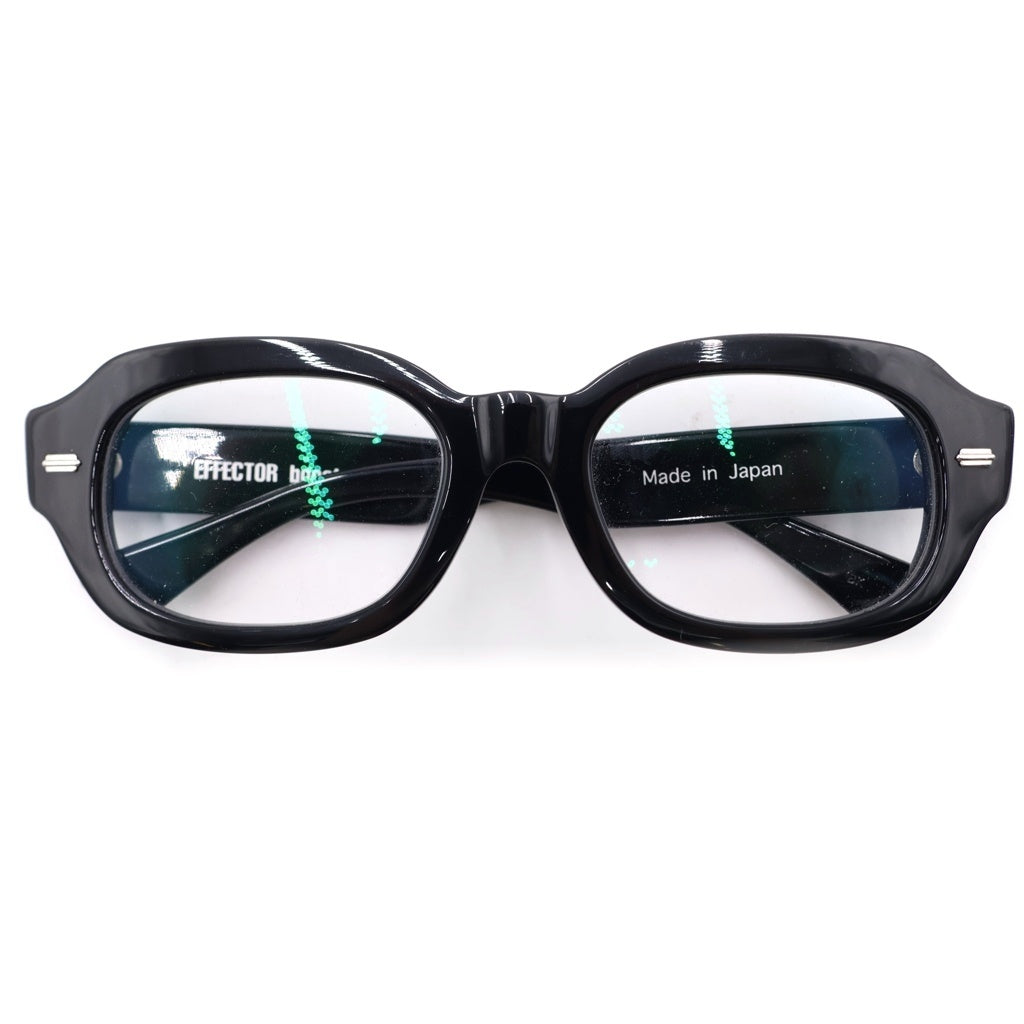 EFFECTOR(エフェクター) ×Abingdon Boys School booster アビングドンボーイズスクール ブースター スクエアフレーム アイウェア 眼鏡 ブラック