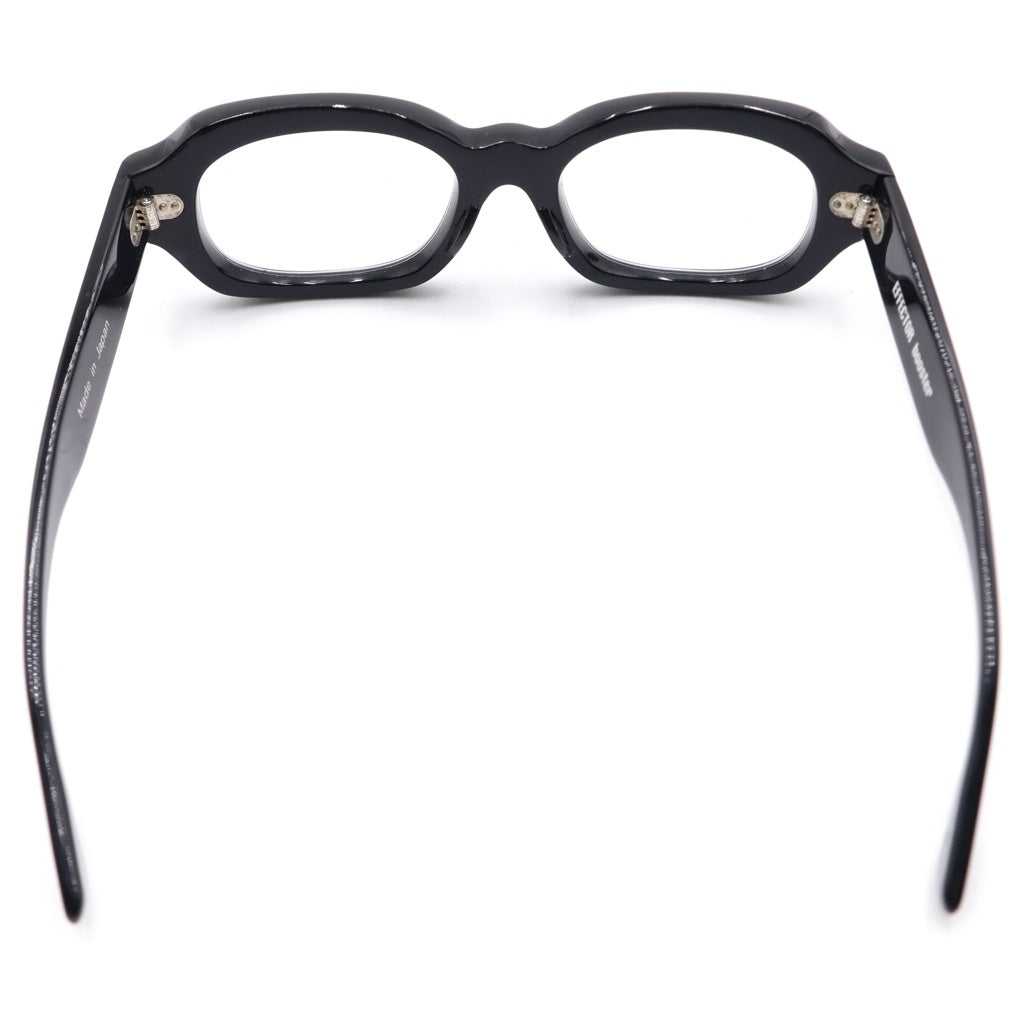 EFFECTOR(エフェクター) ×Abingdon Boys School booster アビングドンボーイズスクール ブースター スクエアフレーム アイウェア 眼鏡 ブラック