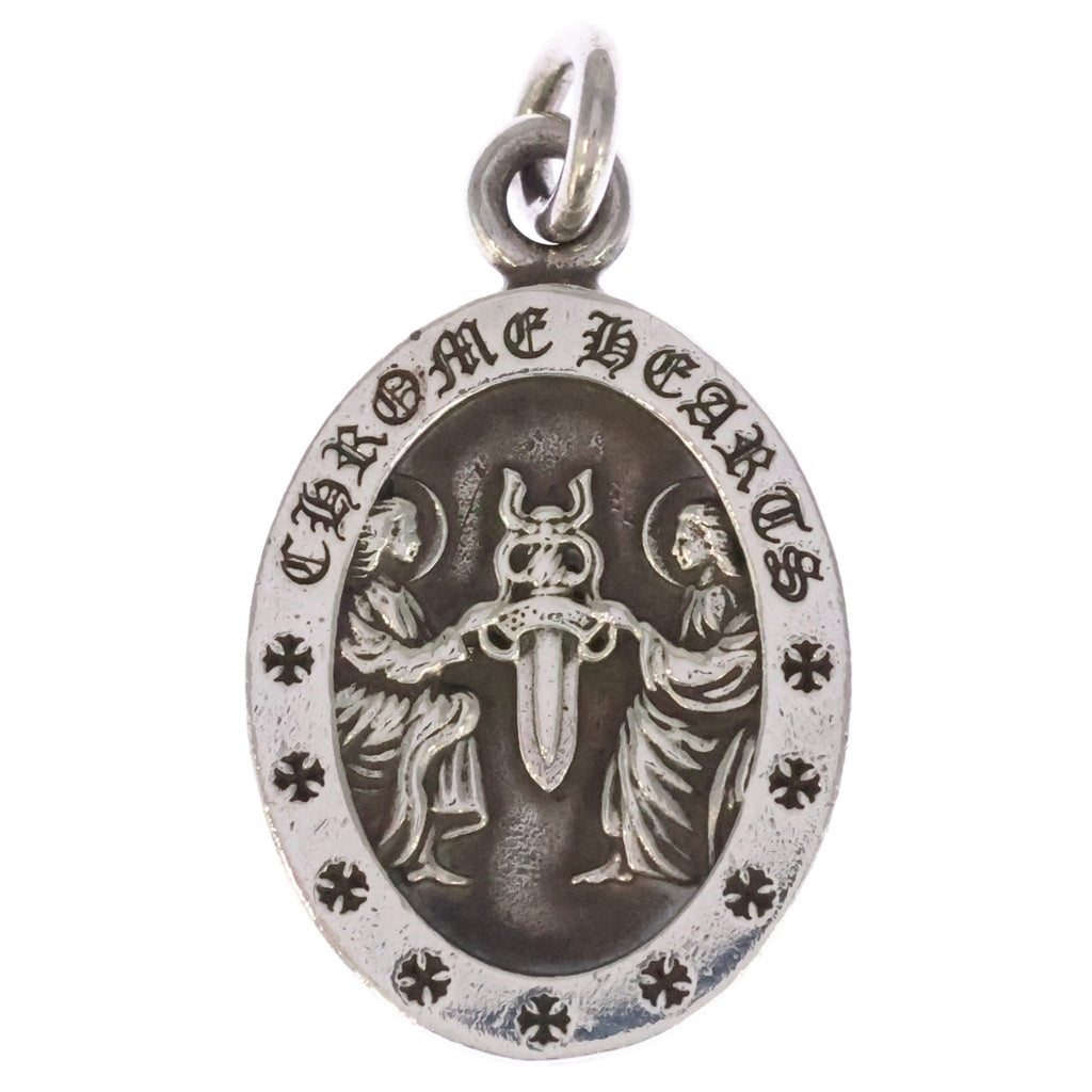 CHROME HEARTS(クロムハーツ) ANGEL MEDAL OVAL オーバルエンジェルメダル ペンダントトップ シルバー BCA207