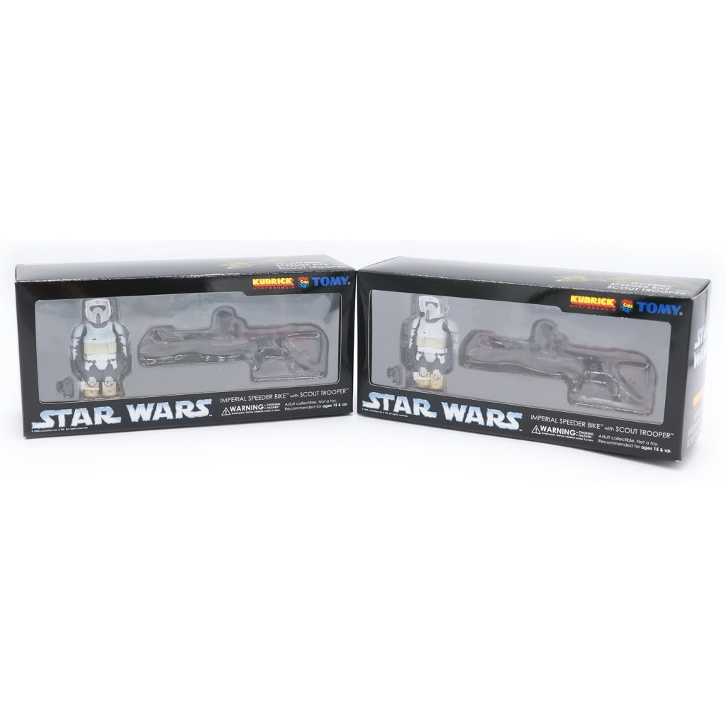 MEDICOM TOY(メディコムトイ) KUBRICK STAR WARS キューブリック スピーダー バイク スカウトトルーパー 二個セット フィギュア 人形 マルチ