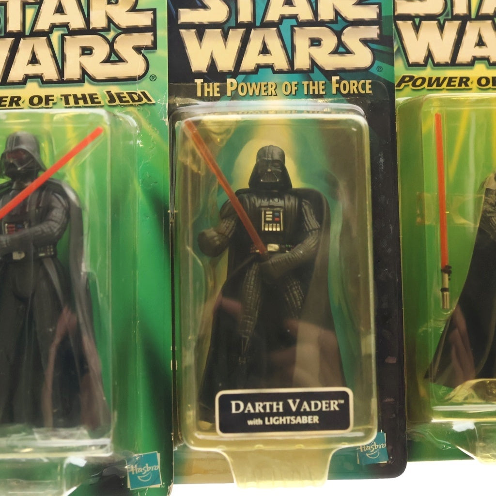 NO BRAND(ノーブランド) Hasbro Kenner Darth Vader ハスブロ ケナー ダースベイダー ベーシックフィギュア ダゴバ エンペラーズ ラース バージョン 3体セット ブラック