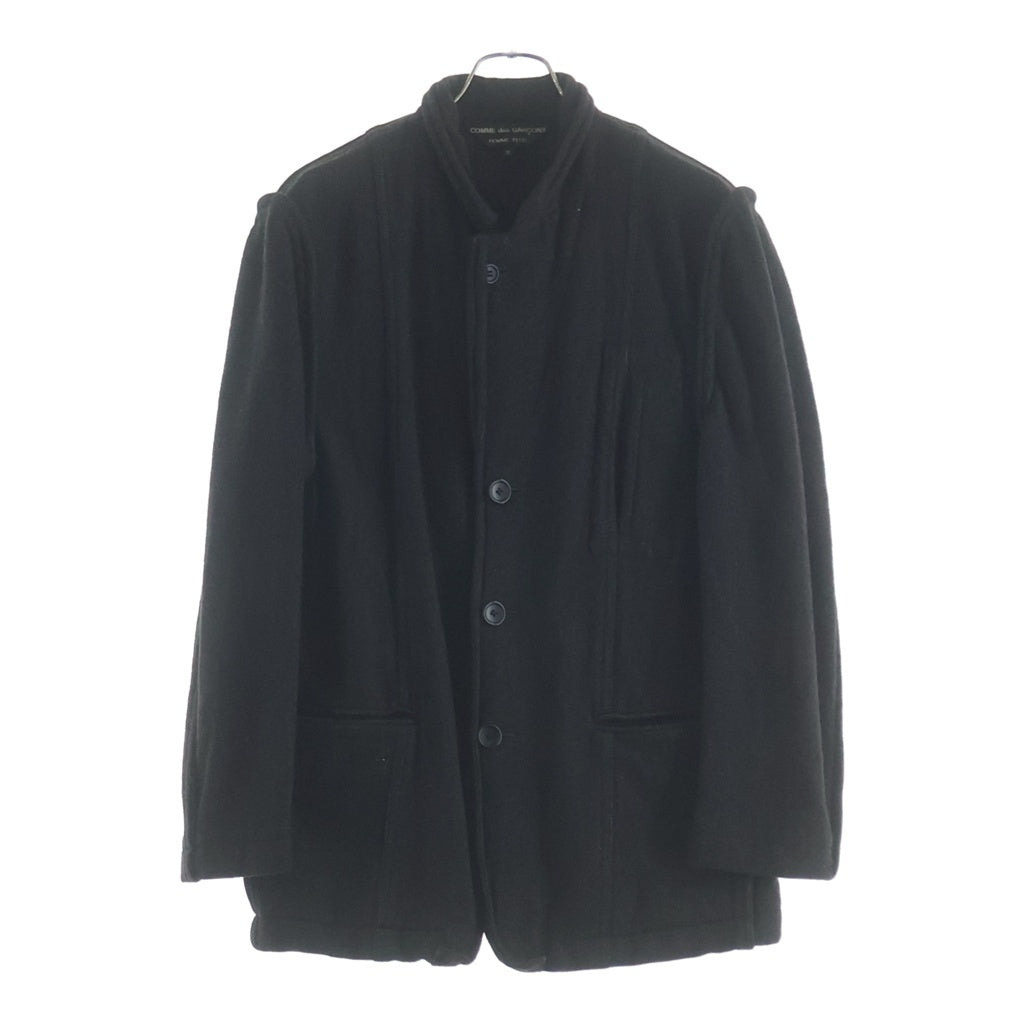 COMME des GARCONS HOMME PLUS(コムデギャルソンオムプリュス) 90s ウール ナイロン 縮絨 ツイード テーラード ジャケット ブラック PJ-04005M