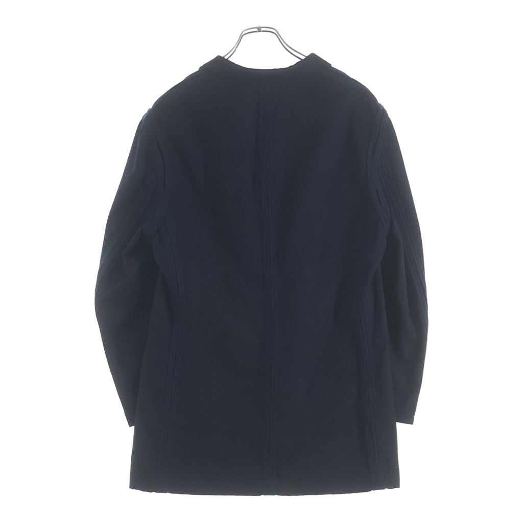 COMME des GARCONS HOMME PLUS(コムデギャルソンオムプリュス) サイドウール切替 テーラードジャケット ネイビー PE-J094