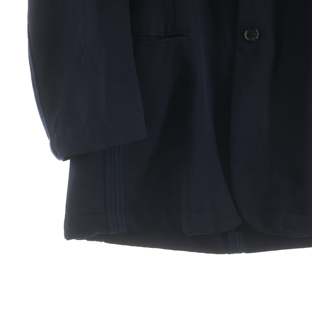 COMME des GARCONS HOMME PLUS(コムデギャルソンオムプリュス) サイドウール切替 テーラードジャケット ネイビー PE-J094