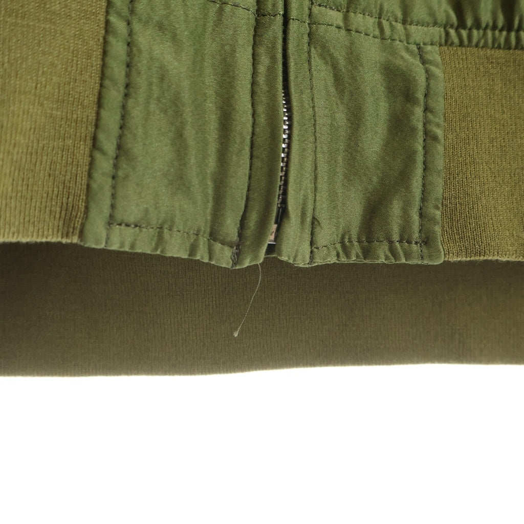UNDERCOVER(アンダーカバー) 15SS MA-1 シルクサテン バックロゴ グラフィックプリント ブルゾンジャケット カーキ 04206-2