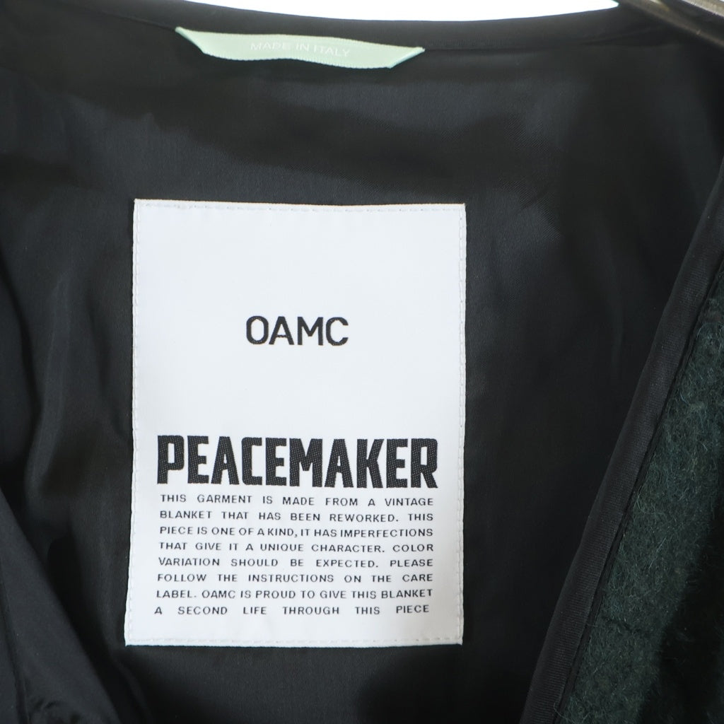 OAMC(オーエーエムシー) 21AW PEACE MAKER LINER BLANKET ライナーブランケット ジャケット グリーン OAMT423060