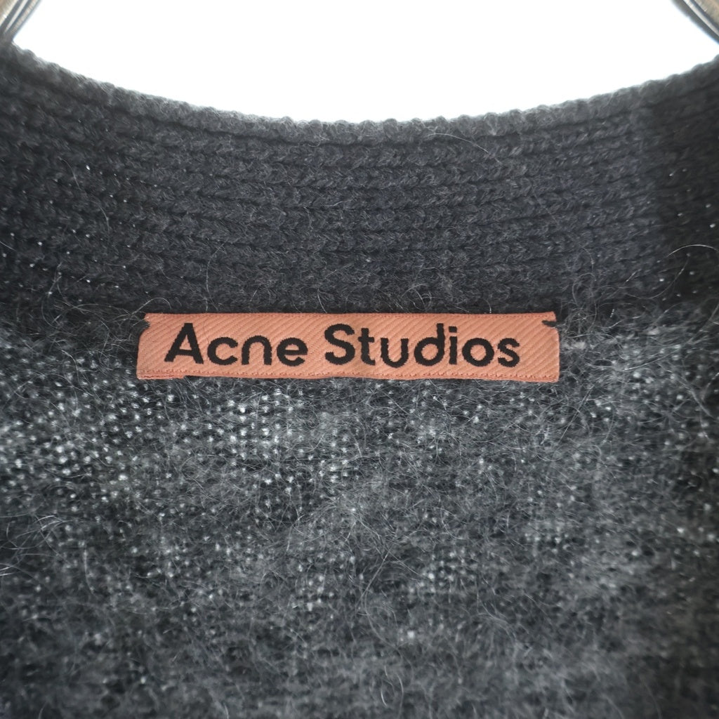 Acne Studios(アクネ ストゥディオズ) 21AW 4B リブニット メランジ カーディガン グレー A60183