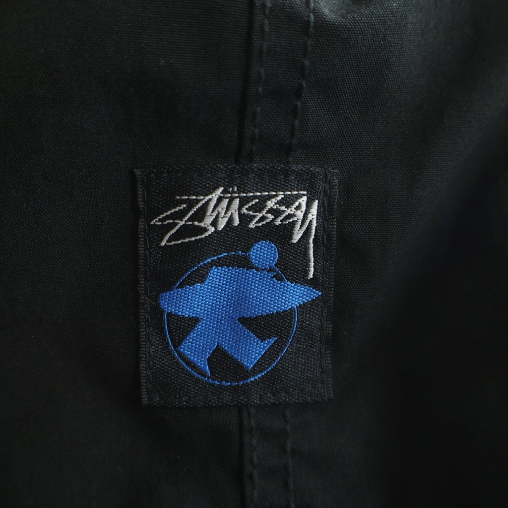STUSSY(ステューシー) REVERSIBLE HOODED JACKET リバーシブル レオパード ジップアップ ジャケット フーディ ブルゾン ブラック/ベージュ 115919