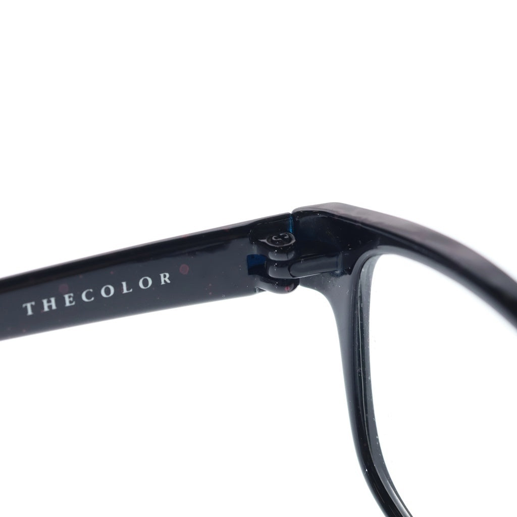 NO BRAND(ノーブランド) 【THE UNION ザ・ユニオン】THECOLOR NINETY-THREE ザ・カラー ナインティスリー スクエア ウェリントン アイウェア 眼鏡 ブラック/レッド