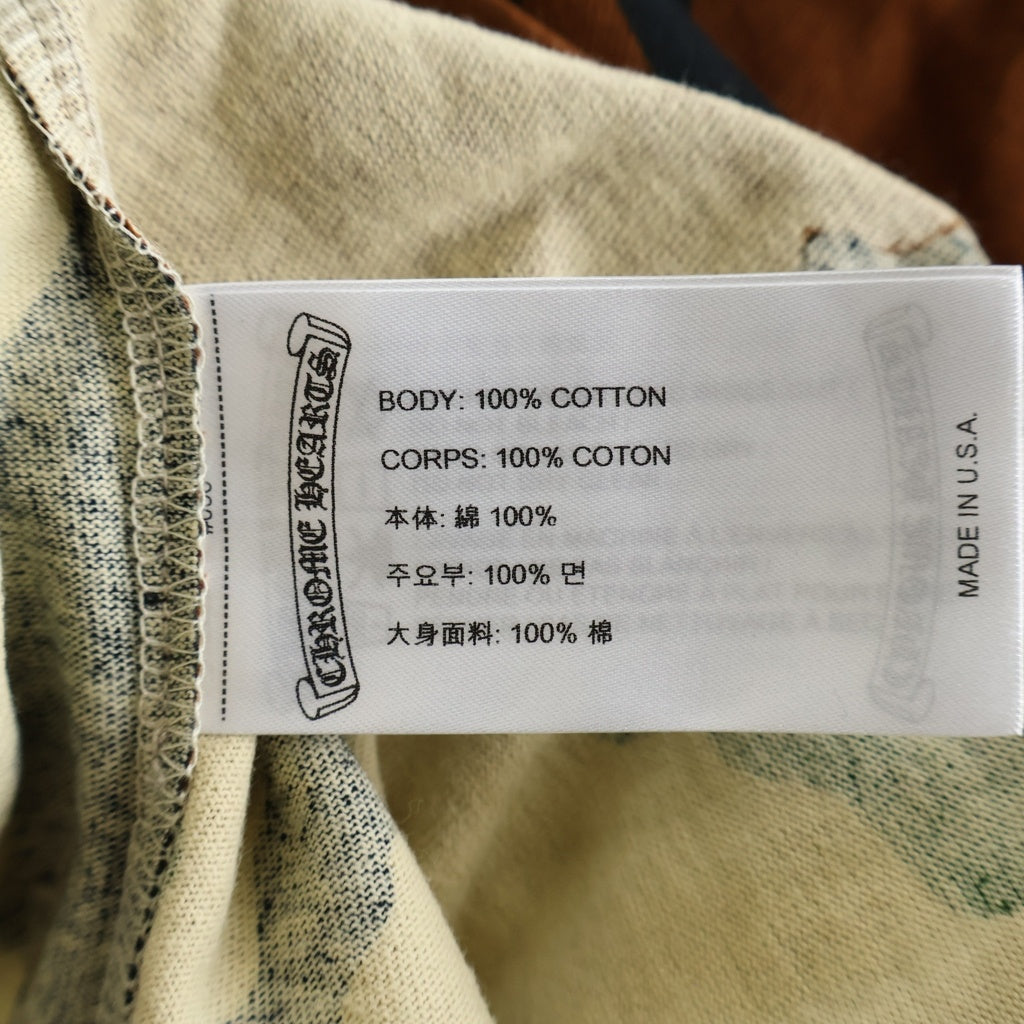 CHROME HEARTS(クロムハーツ) 22SS ×MATTY BOY PPO CAUTION マッティボーイ コーション カモ柄 両面プリント 半袖Tシャツ カットソー カーキ