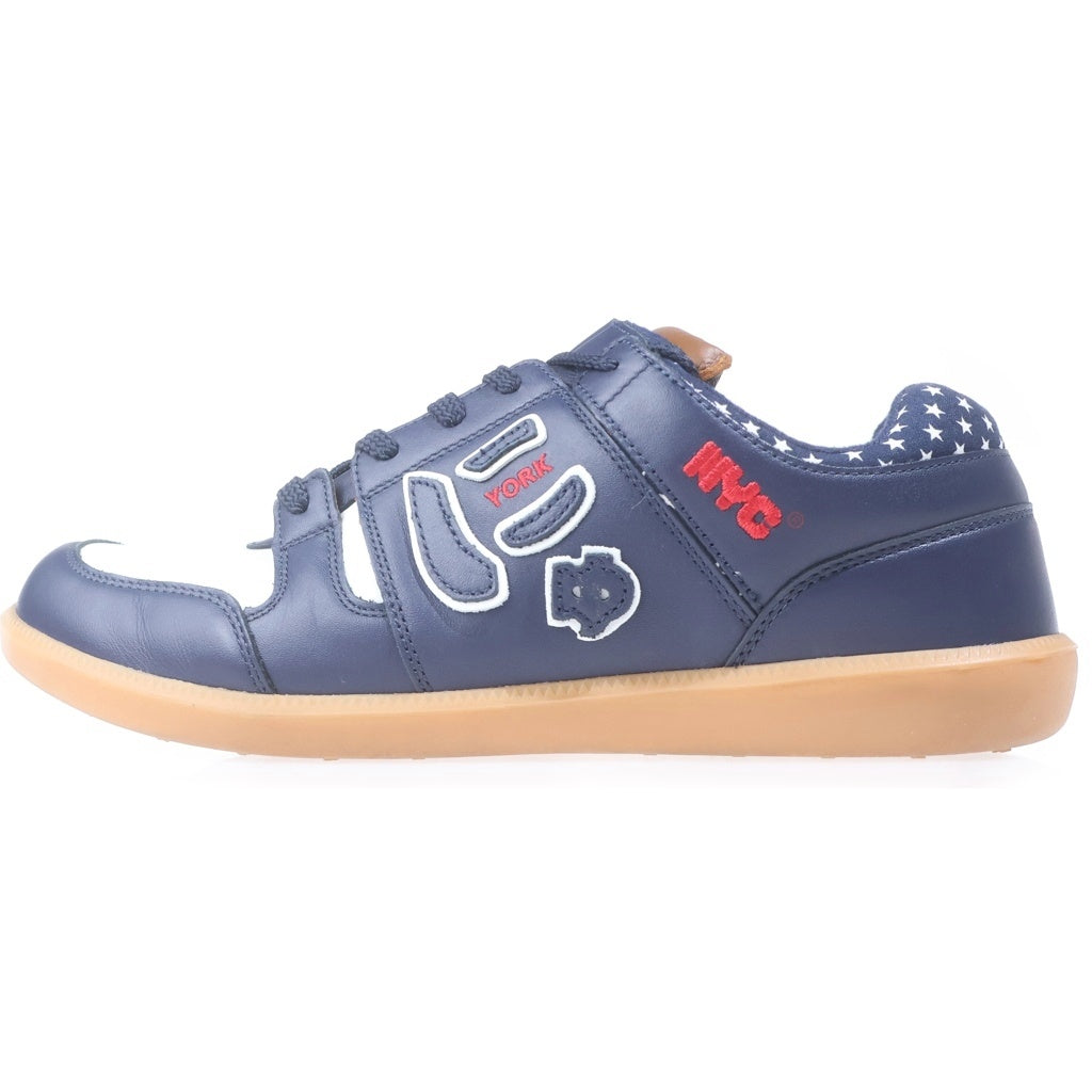 Sangacio(サンガッチョ) にゅ YORK COM にゅーず レザー ローカットスニーカー ネイビー US10/28cm