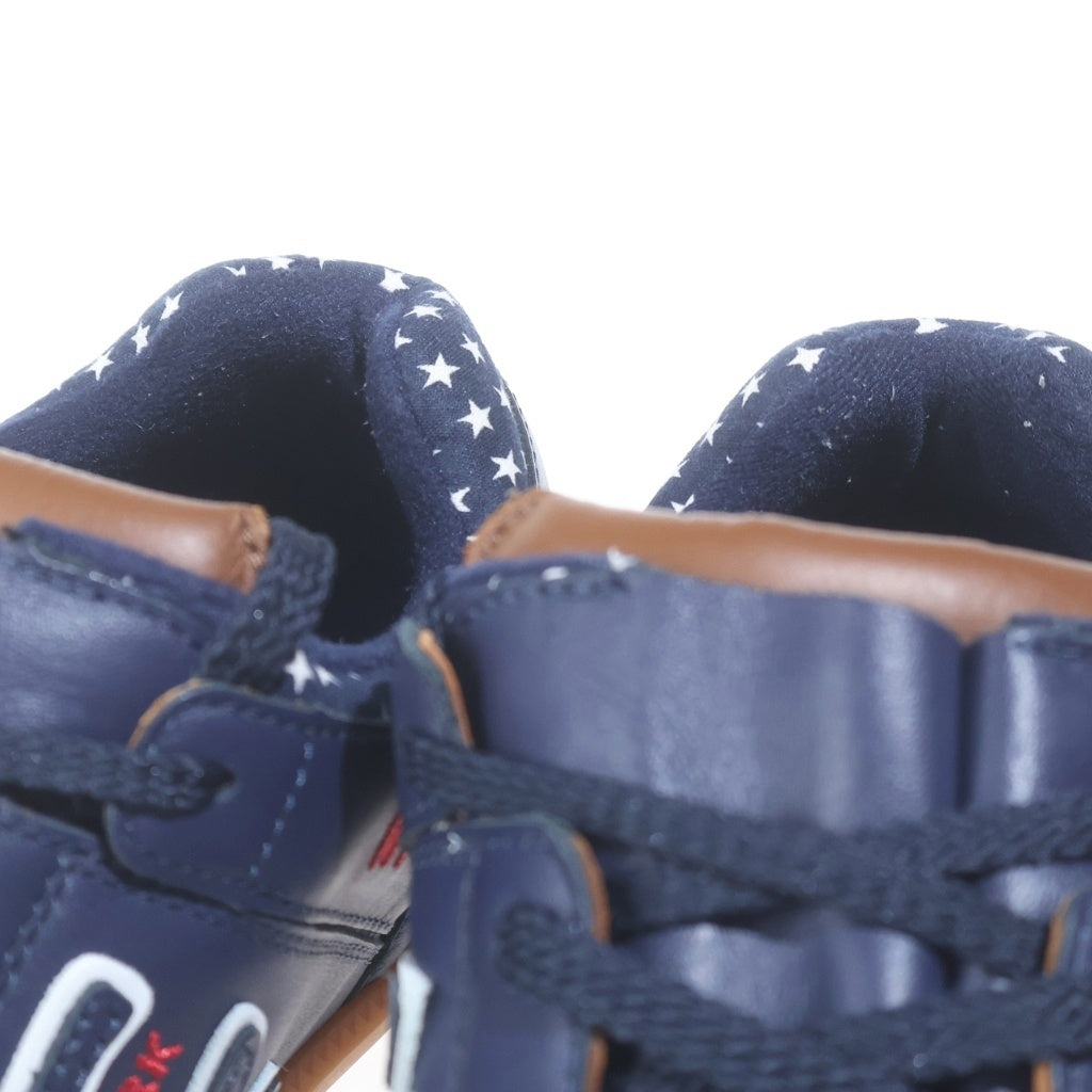 Sangacio(サンガッチョ) にゅ YORK COM にゅーず レザー ローカットスニーカー ネイビー US10/28cm