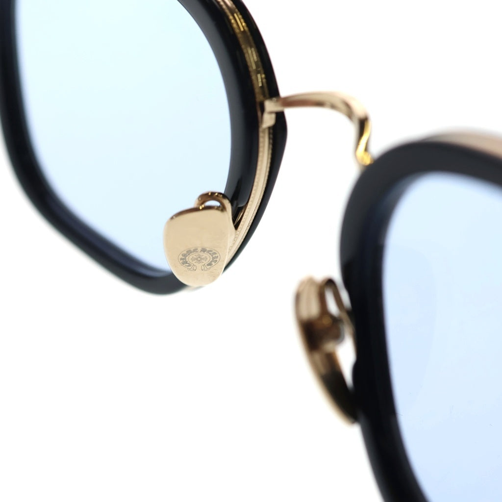 CHROME HEARTS(クロムハーツ) STRAPADICTOME ストラパディクトム メタルフレーム ウエリントン サングラス 眼鏡 アイウェア ブラック/ゴールド
