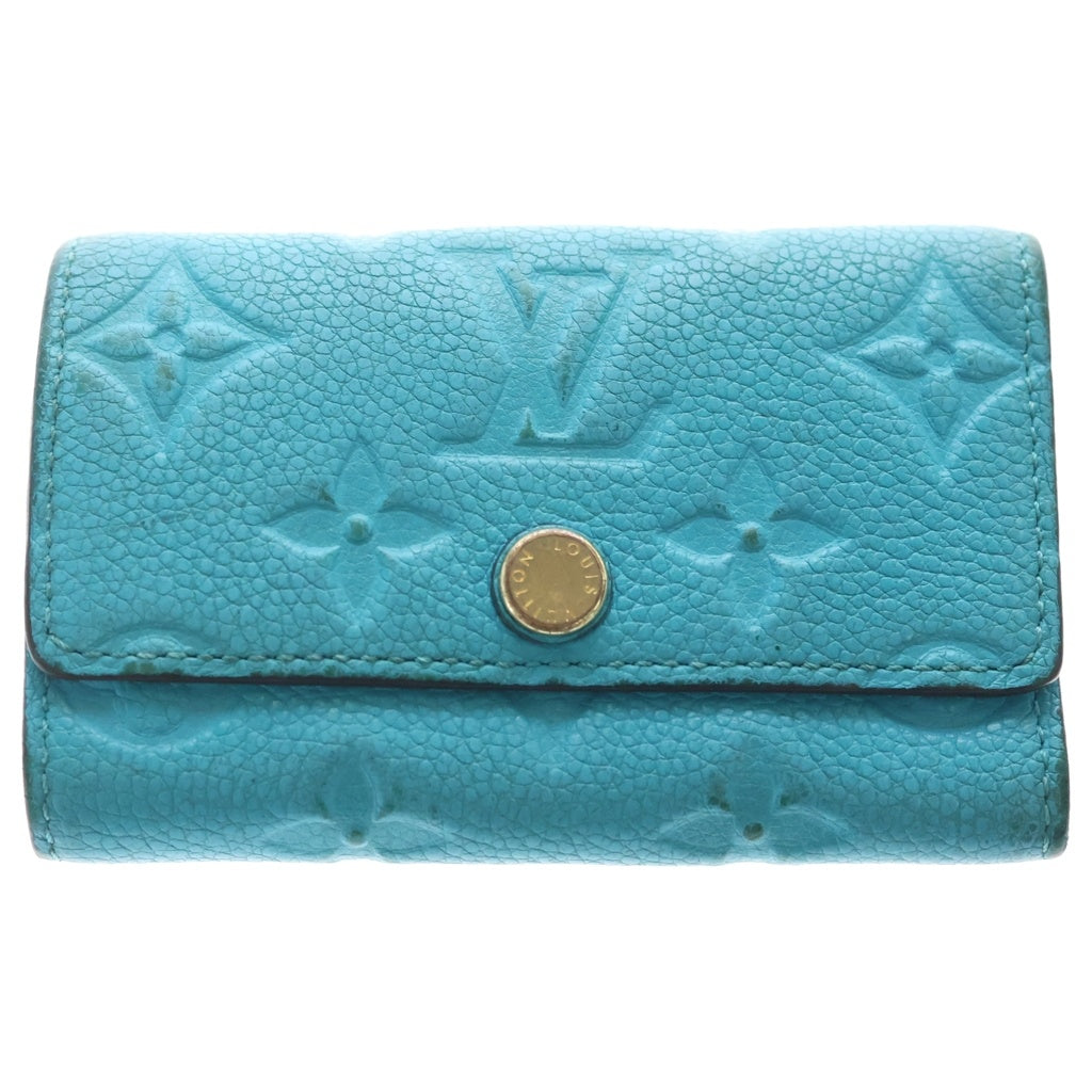 LOUIS VUITTON(ルイヴィトン) モノグラム アンプラント ミュルティクレ6 キーケース ライトブルー M81566 レディース