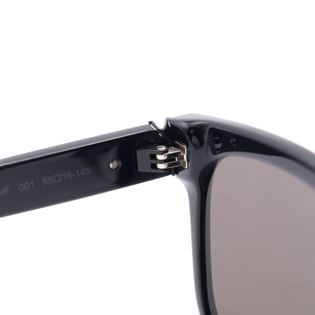 SAINT LAURENT PARIS(サンローランパリ) YSLロゴ スクエアシェイプ サングラス 眼鏡 アイウェア ブラック SL M40/F