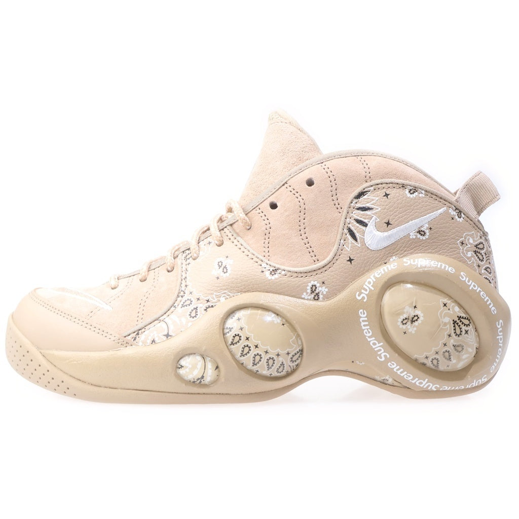 NIKE(ナイキ) 22SS × SUPREME AIR ZOOM FLIGHT 95 SP TAN エアズームフライト95 ハイカットスニーカー ブラウン US9.5/27.5cm DJ8604-200