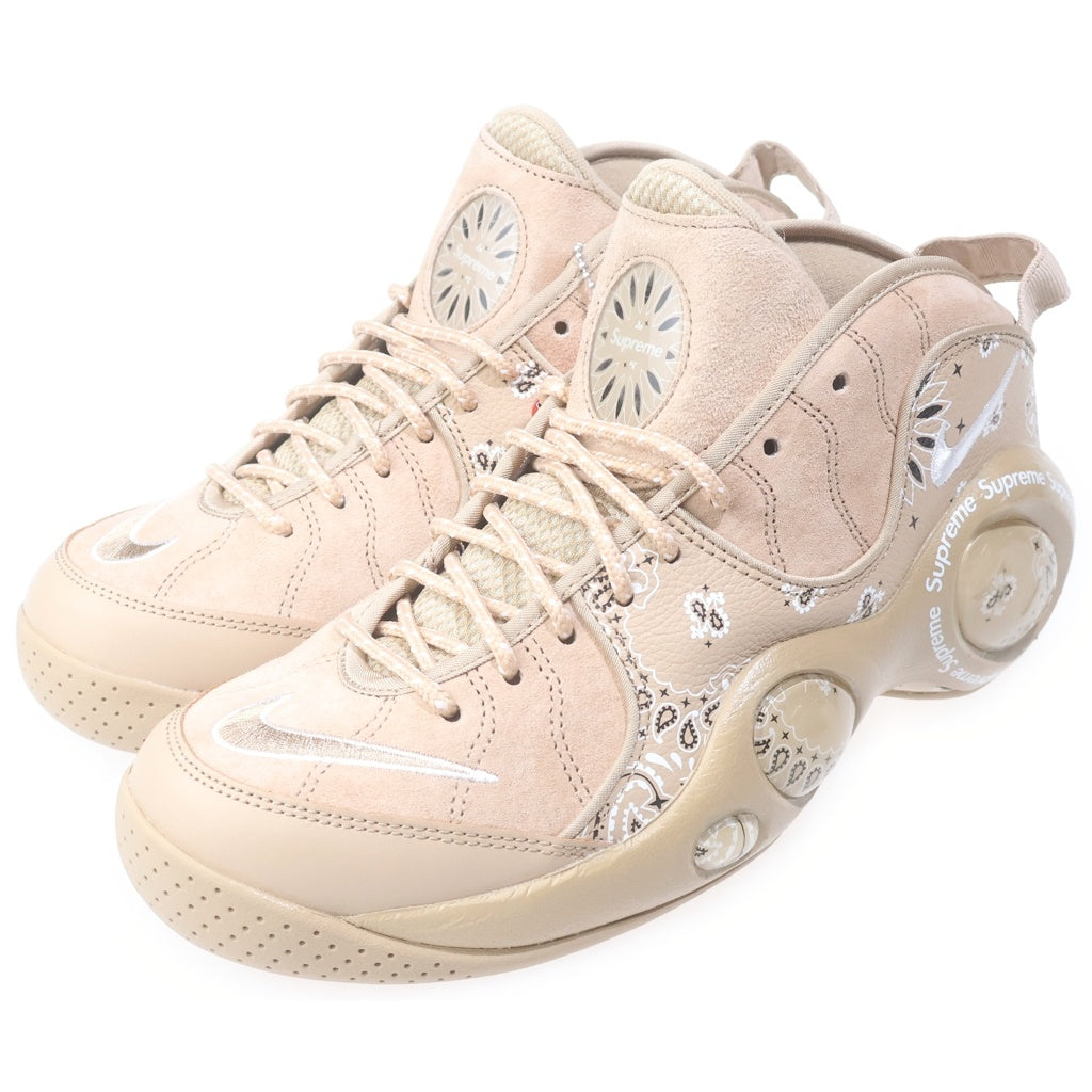 NIKE(ナイキ) 22SS × SUPREME AIR ZOOM FLIGHT 95 SP TAN エアズームフライト95 ハイカットスニーカー ブラウン US9.5/27.5cm DJ8604-200