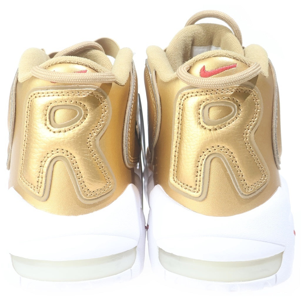 NIKE(ナイキ) 17SS × SUPREME AIR MORE UPTEMPO METALLIC GOLD シュプリーム エアモアアップテンポ ハイカットスニーカー ゴールド US9.5/27.5cm 902290-700