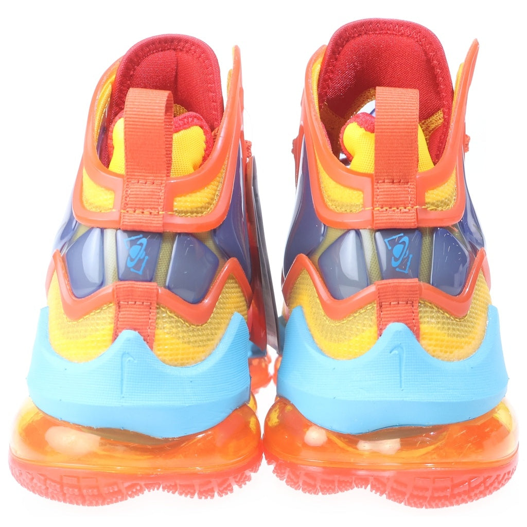 NIKE(ナイキ) × SPACE PLAYERS LEBRON 19 Uniform Hook スペースプレイヤー レブロン 19 ユニフォームフック ハイカットスニーカー イエロー/ブルー US9.5/27.5cm DC9338-800