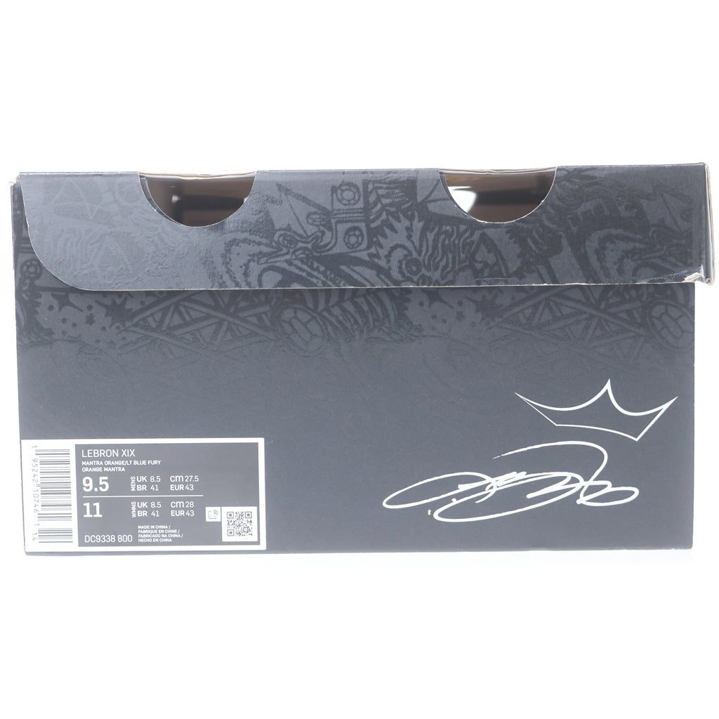 NIKE(ナイキ) × SPACE PLAYERS LEBRON 19 Uniform Hook スペースプレイヤー レブロン 19 ユニフォームフック ハイカットスニーカー イエロー/ブルー US9.5/27.5cm DC9338-800