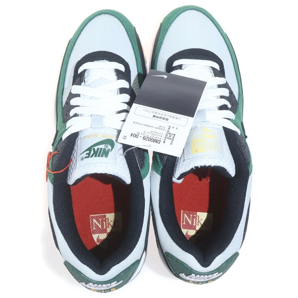 NIKE(ナイキ) AIR MAX 90 Pure Platium エアマックス90 ローカットスニーカー ホワイト/グリーン/ブラック US9.5/27.5cm DM0029-004