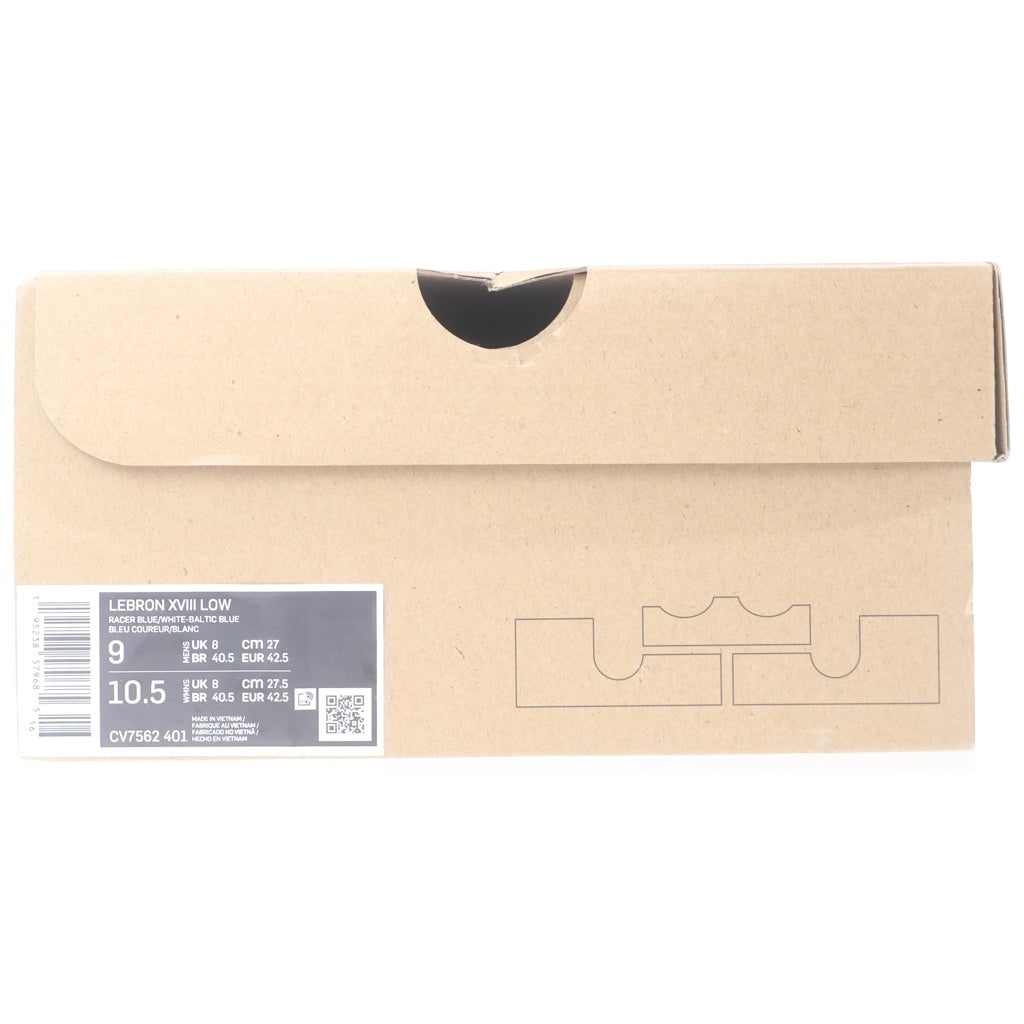 NIKE(ナイキ) × SPACE PLAYERS × ROADRUNNER LEBRON 18 LOW スペースプレイヤー ロードランナー レブロン 18 ローカットスニーカー ベージュ/ブルー US9/27.5cm CV7562-401