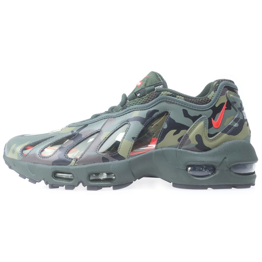 NIKE(ナイキ) 21SS × SUPREME AIR MAX 96 シュプリーム エアマックス 95 ダークアーミーカモ ローカットスニーカー カーキ US9.5/27.5cm CV7652-300