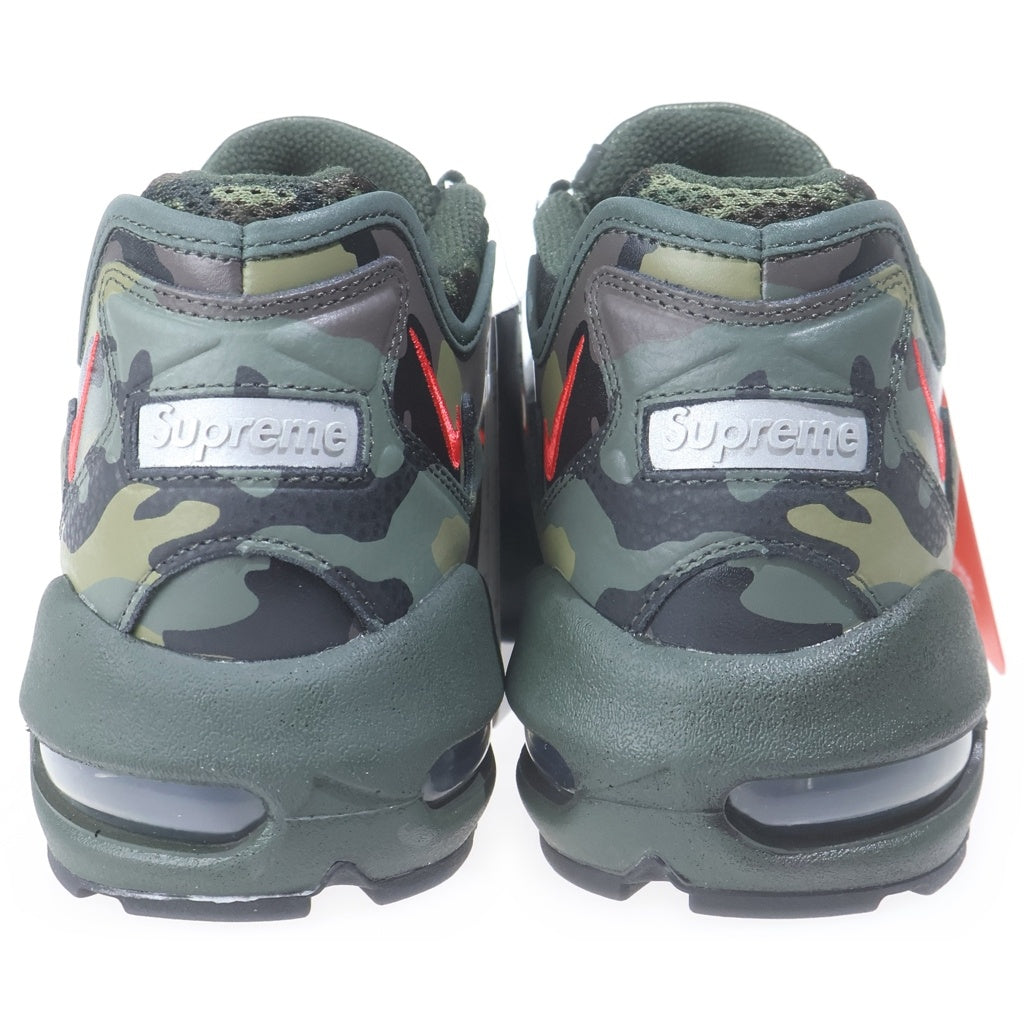 NIKE(ナイキ) 21SS × SUPREME AIR MAX 96 シュプリーム エアマックス 95 ダークアーミーカモ ローカットスニーカー カーキ US9.5/27.5cm CV7652-300