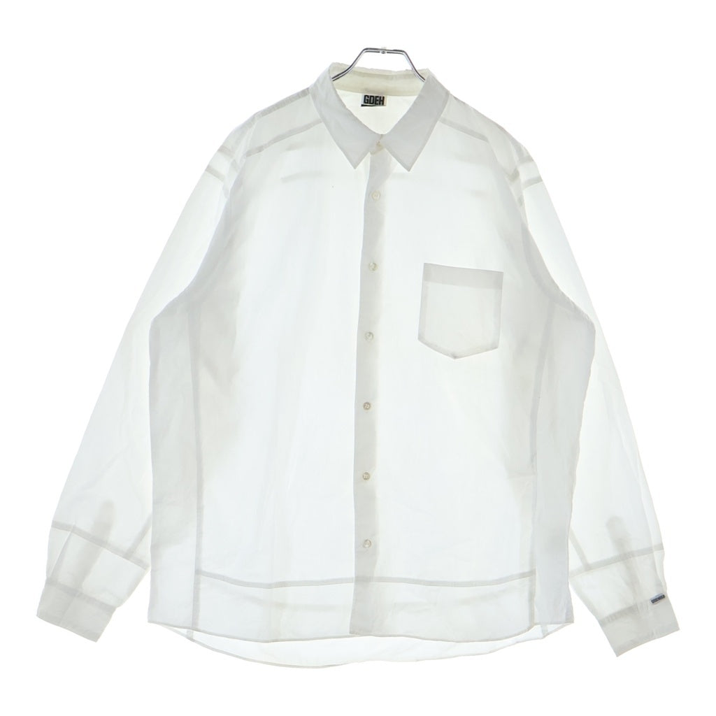 GOODENOUGH(グッドイナフ) 00s パッチワーク コットン 長袖シャツ ホワイト