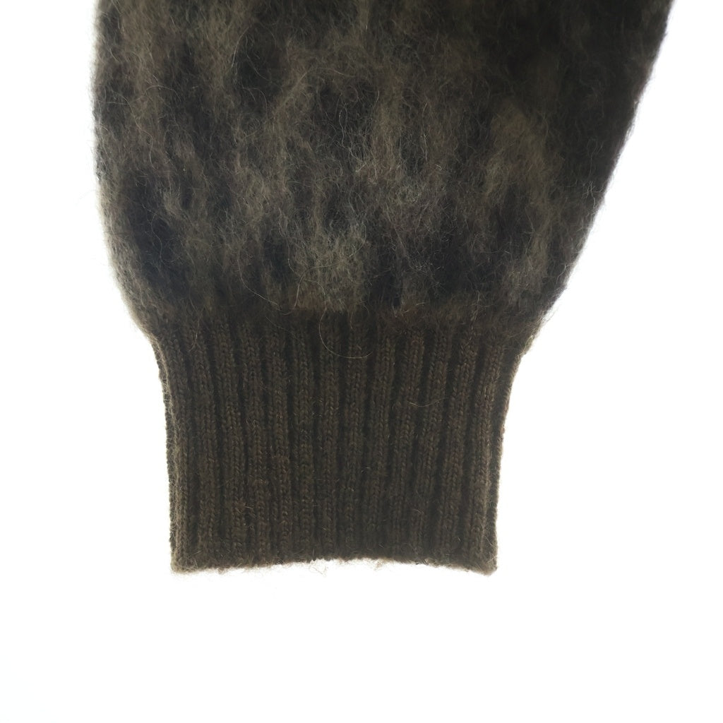 WACKO MARIA(ワコマリア) Leopard Mohair Cardigan レオパード 5B モヘア ニット カーディガン ブラウン