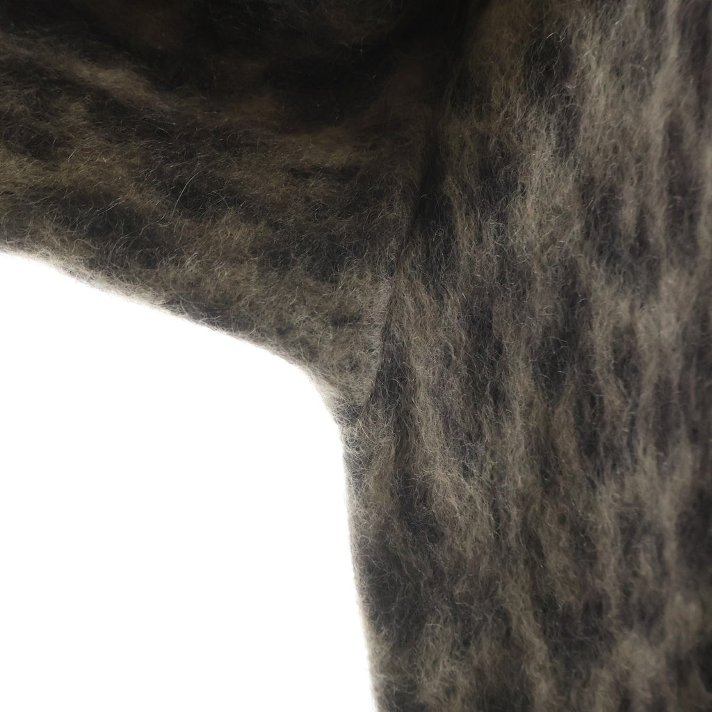 WACKO MARIA(ワコマリア) Leopard Mohair Cardigan レオパード 5B モヘア ニット カーディガン ブラウン