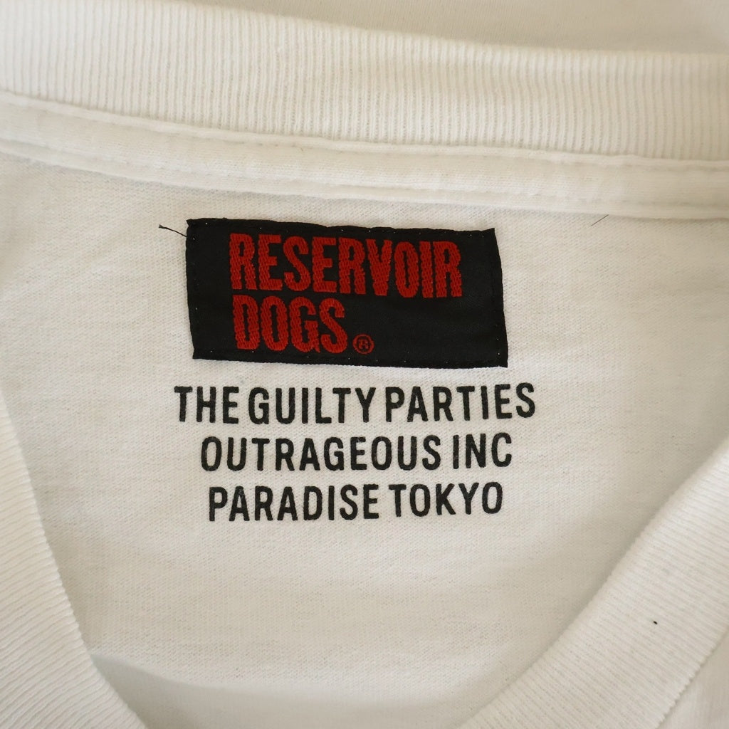 WACKO MARIA(ワコマリア) ×RESERVOIR DOGS レザボア ドッグ フロント プリント 半袖 Tシャツ カットソー ホワイト