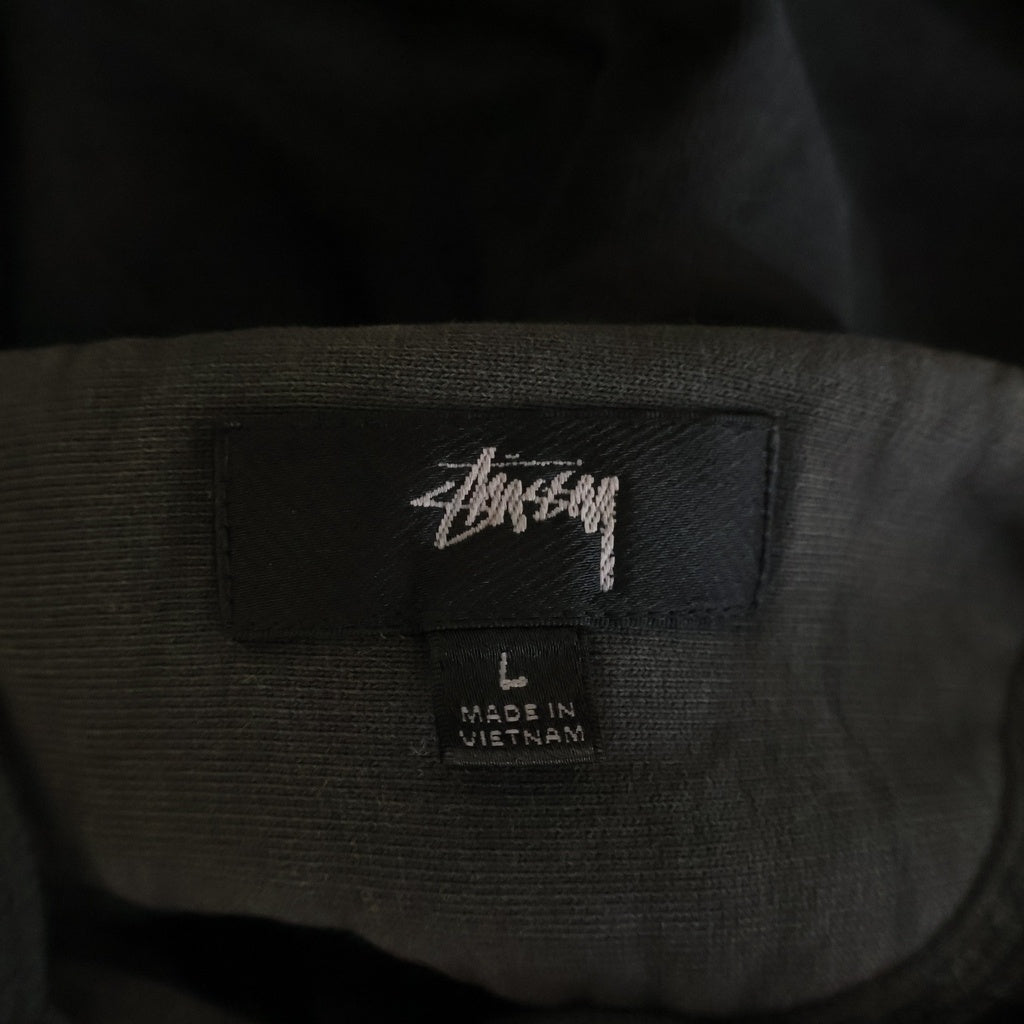 STUSSY(ステューシー) Pigment Dyed Fleece Hoodie ピグメント加工 プルオーバー パーカー フーディー ブラック 118509